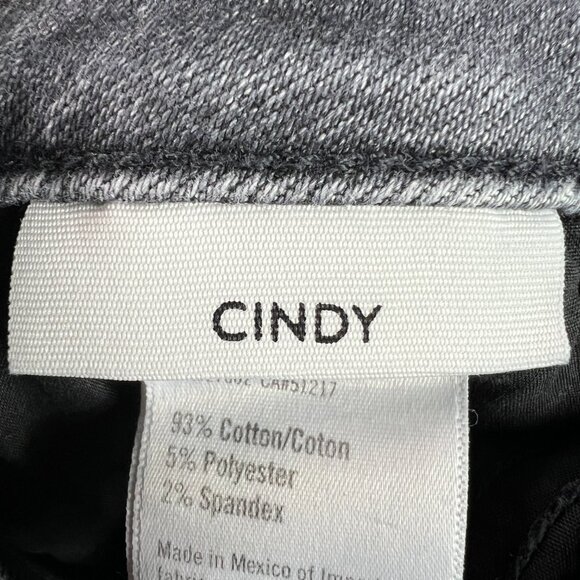 Paige Jeans Women 28x26* Cindy Cropped Straight Black Faded Raw Hem Denim Tag 27 - Picture 8 of 16